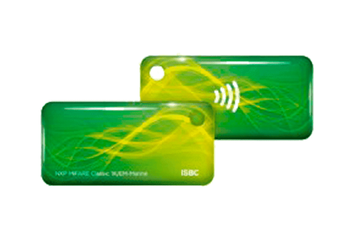 Брелок ISBC RFID-Брелок ISBC Em-marine + Mifare Classic 1K (Зелёный)